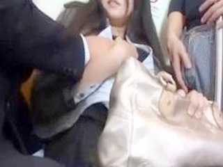 Japanese Teen Torturous Commute Tempts Busty Beauty's Nippon Naughtiness